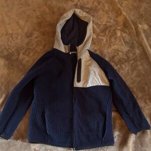 Old Navy Kids Navy and Gray Puffer Jacket
